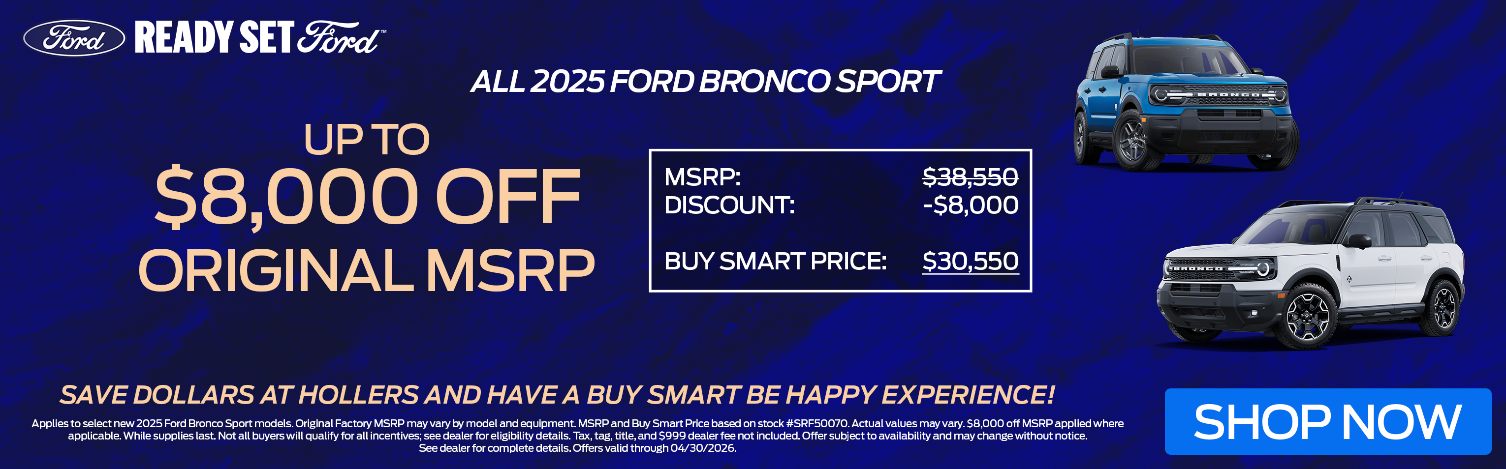 All 2025 Ford Bronco Sport | Up to $8,000 OFF MSRP