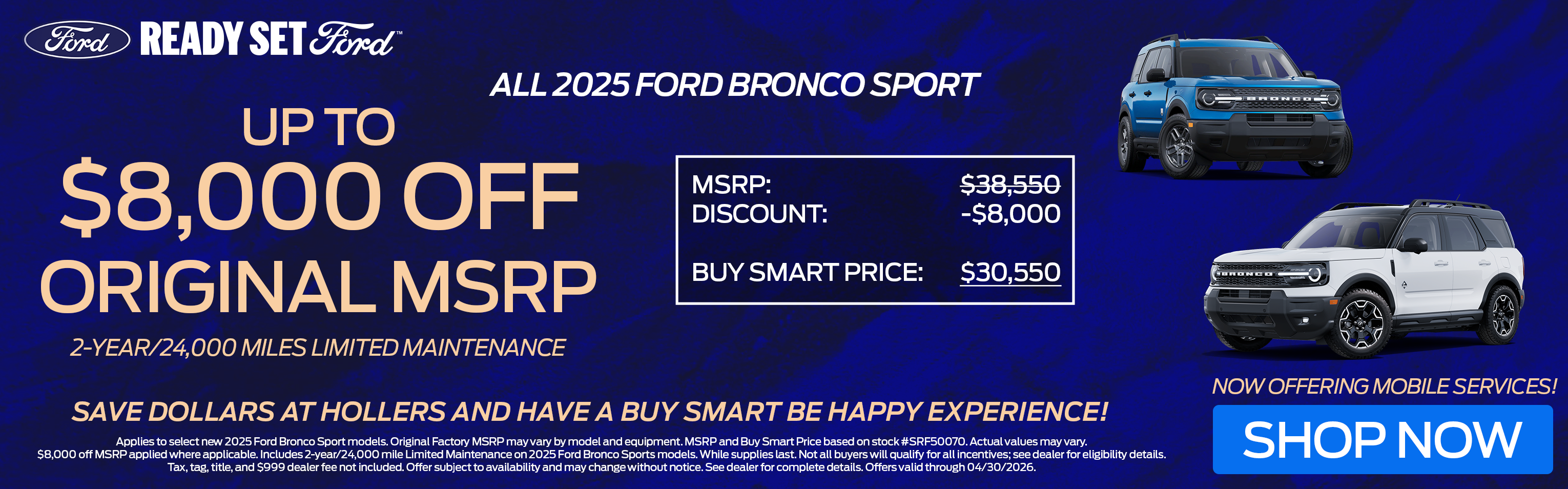 All 2025 Ford Bronco Sport Models