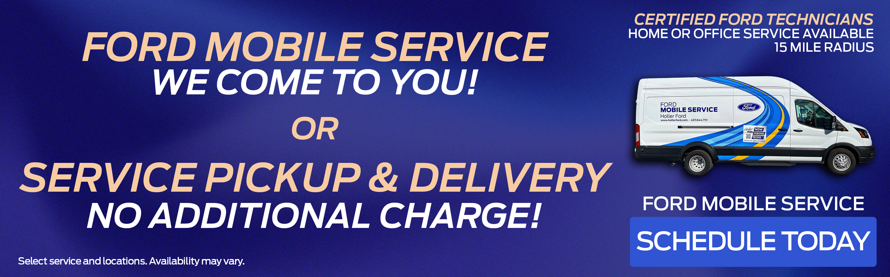 Ford Mobile Service - Schedule Today