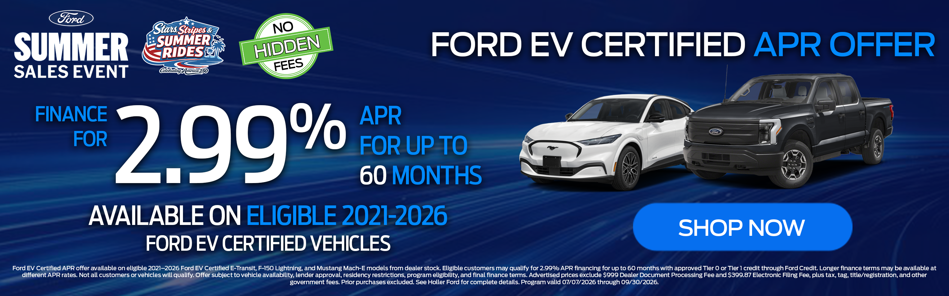 Ford EV Certified APR Offer