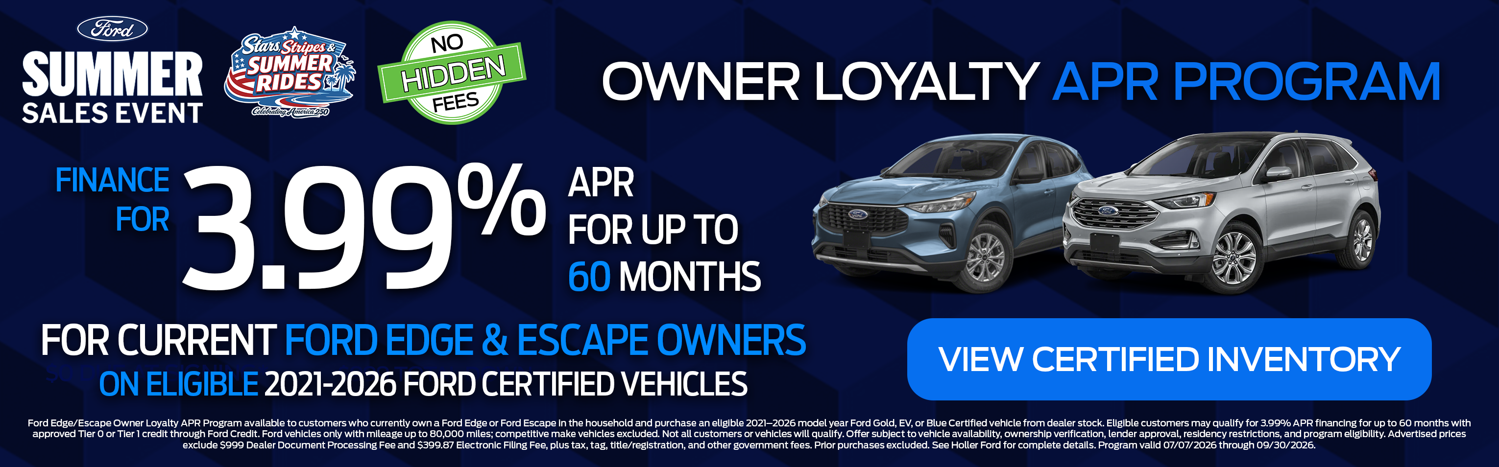 Owner Loyalty APR Program