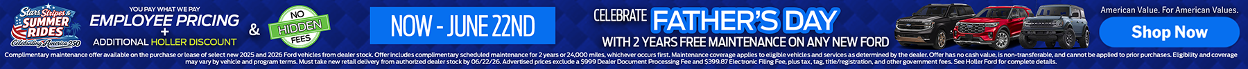 Employee Pricing + Additional Holler Discount