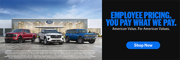 Up to $9,000 off original MSRP on all 2025 Ford Bronco Sport and 2026 Ford Explorer ST-Line models