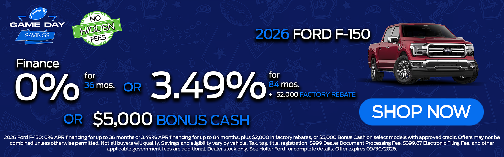 2026 Ford F-150 Finance Offer
