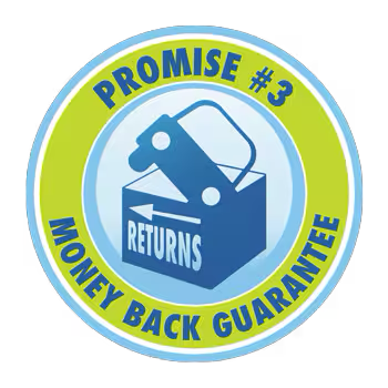 Promise #3: Money Back Guarantee