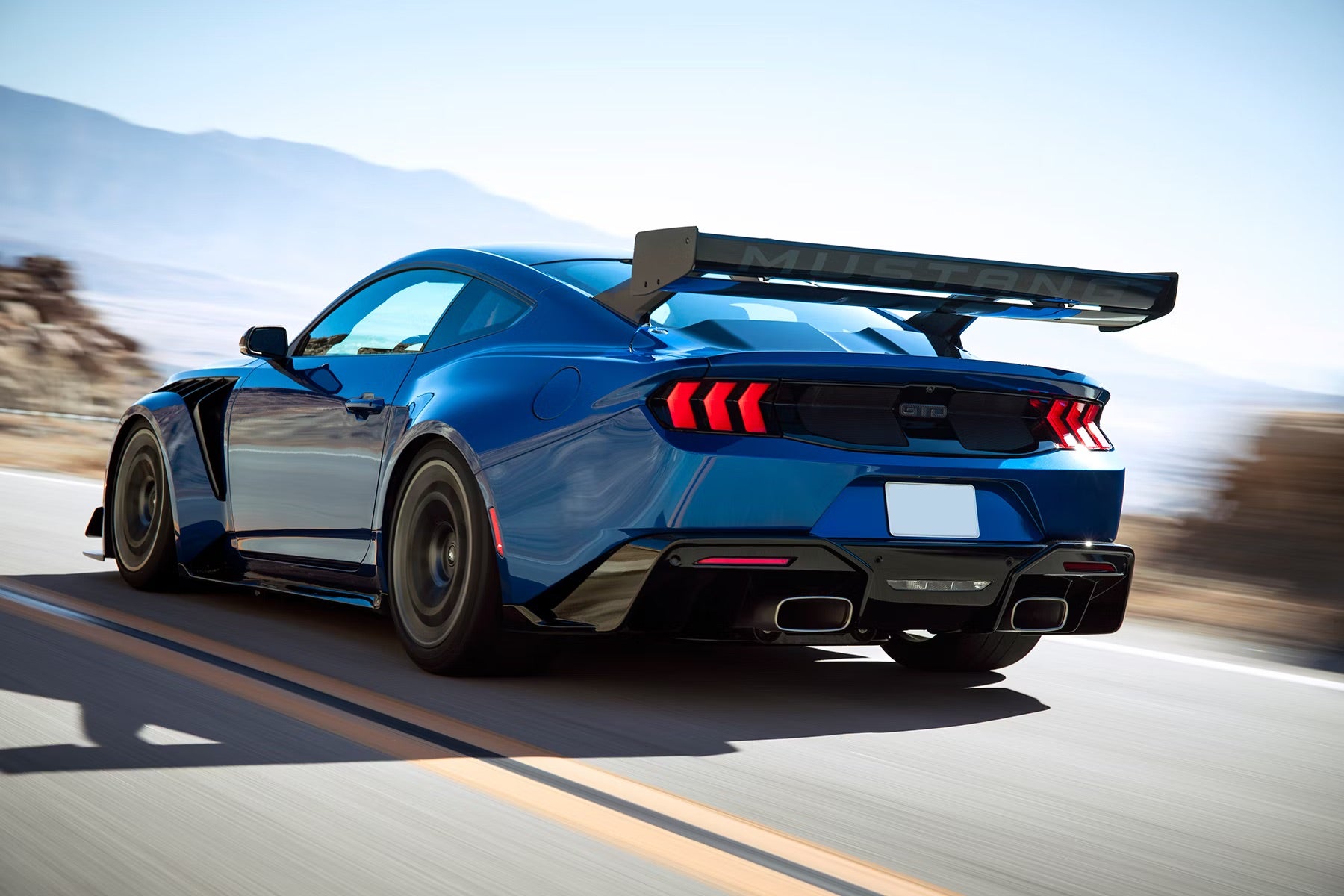 Ford Mustang GTD Rear 3/4 View